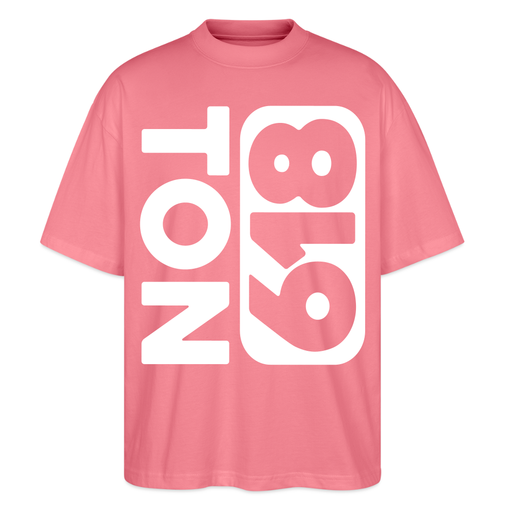 Oversized Unisex Organic T-shirt Blastern Square - pink joy