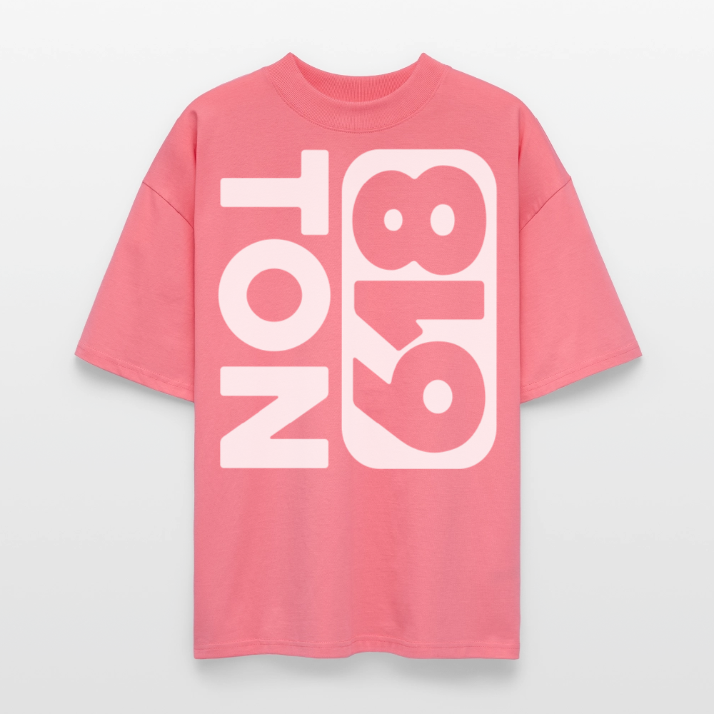 Oversized Unisex Organic T-shirt Blastern Square - pink joy