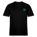 T-Shirt Regular Fit Unisex Organic - Dark Türkis - black