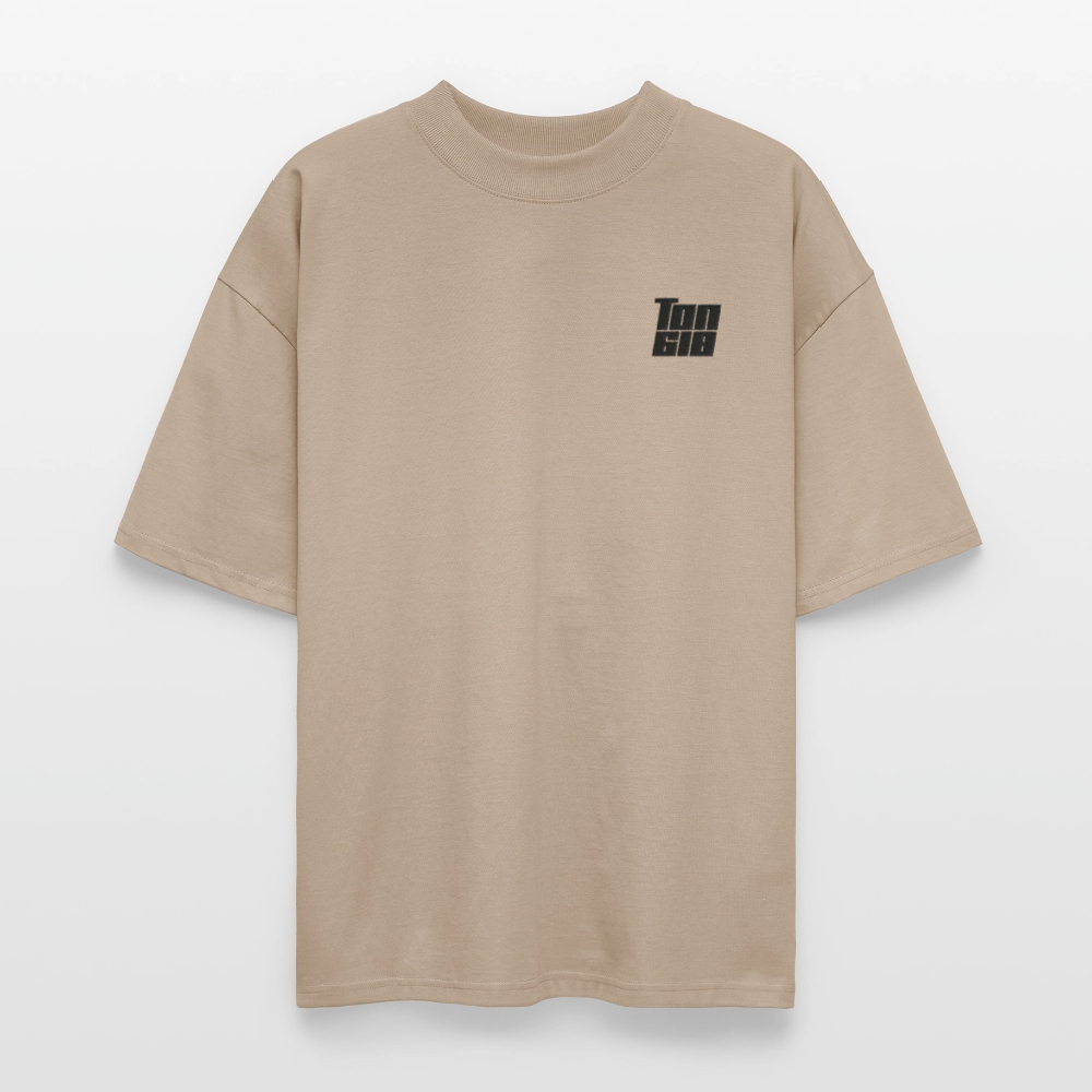 T-Shirt Oversized Unisex Organic - Dessert Storm - stone