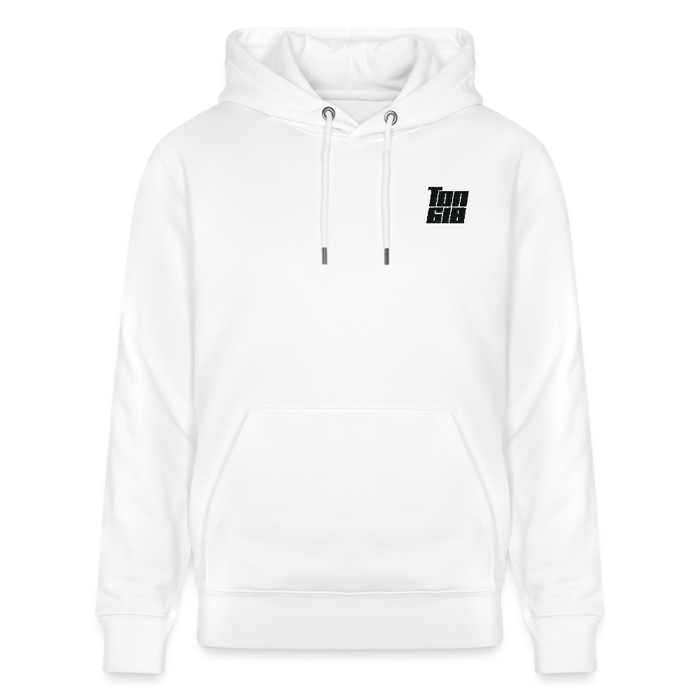 Hoodie CRUISER Unisex Organic - Black on White - white