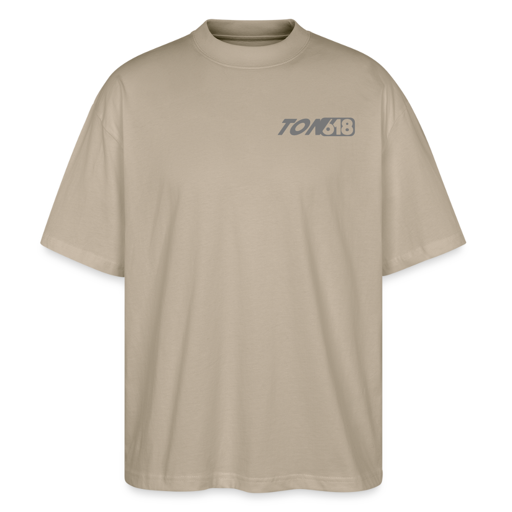Oversized Unisex Organic T-shirt Blaster - stone