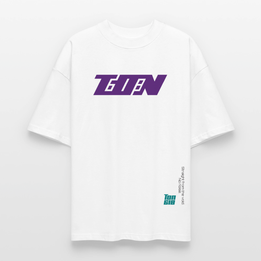 T-Shirt Oversized Unisex Organic - Straight Edition - white