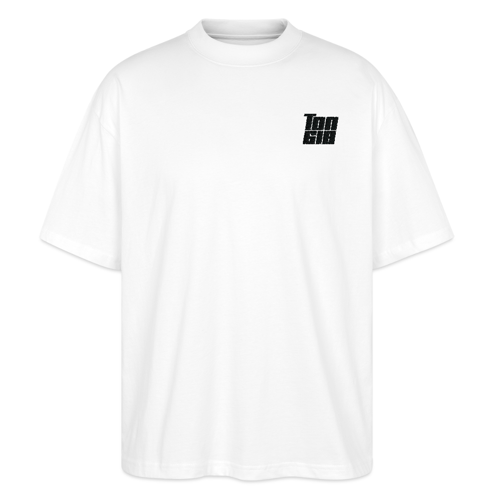 T-Shirt Oversized Unisex Organic - White & Black - white