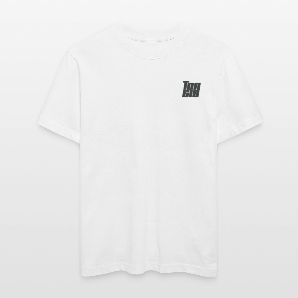 T-Shirt Regular Fit Unisex Organic - Black on White - white