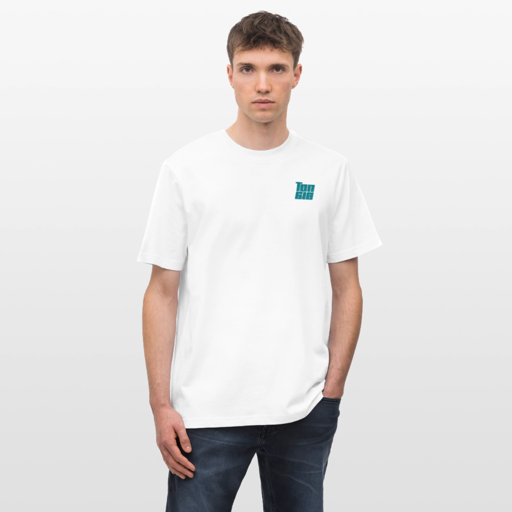 T-Shirt Regular Fit Unisex Organic - Bright White Türkis - white