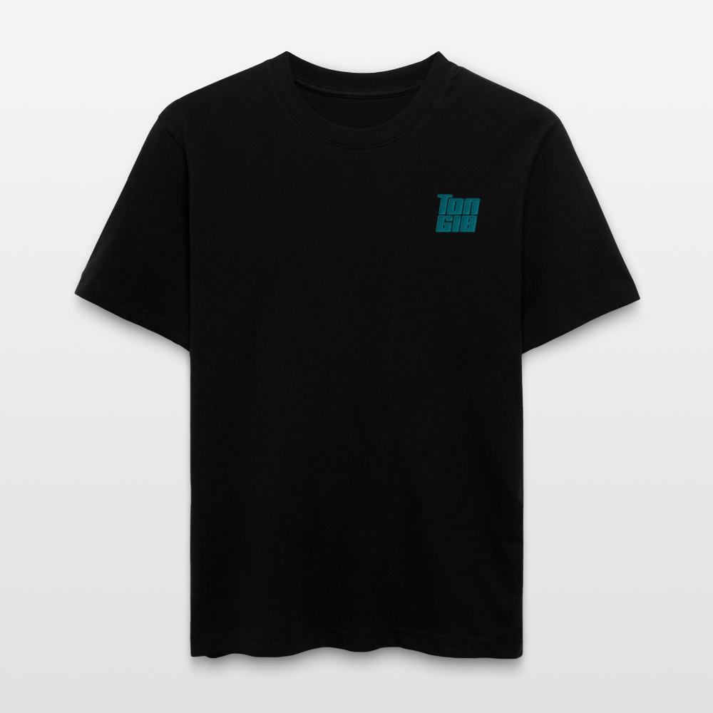 T-Shirt Regular Fit Unisex Organic - Dark Türkis - black