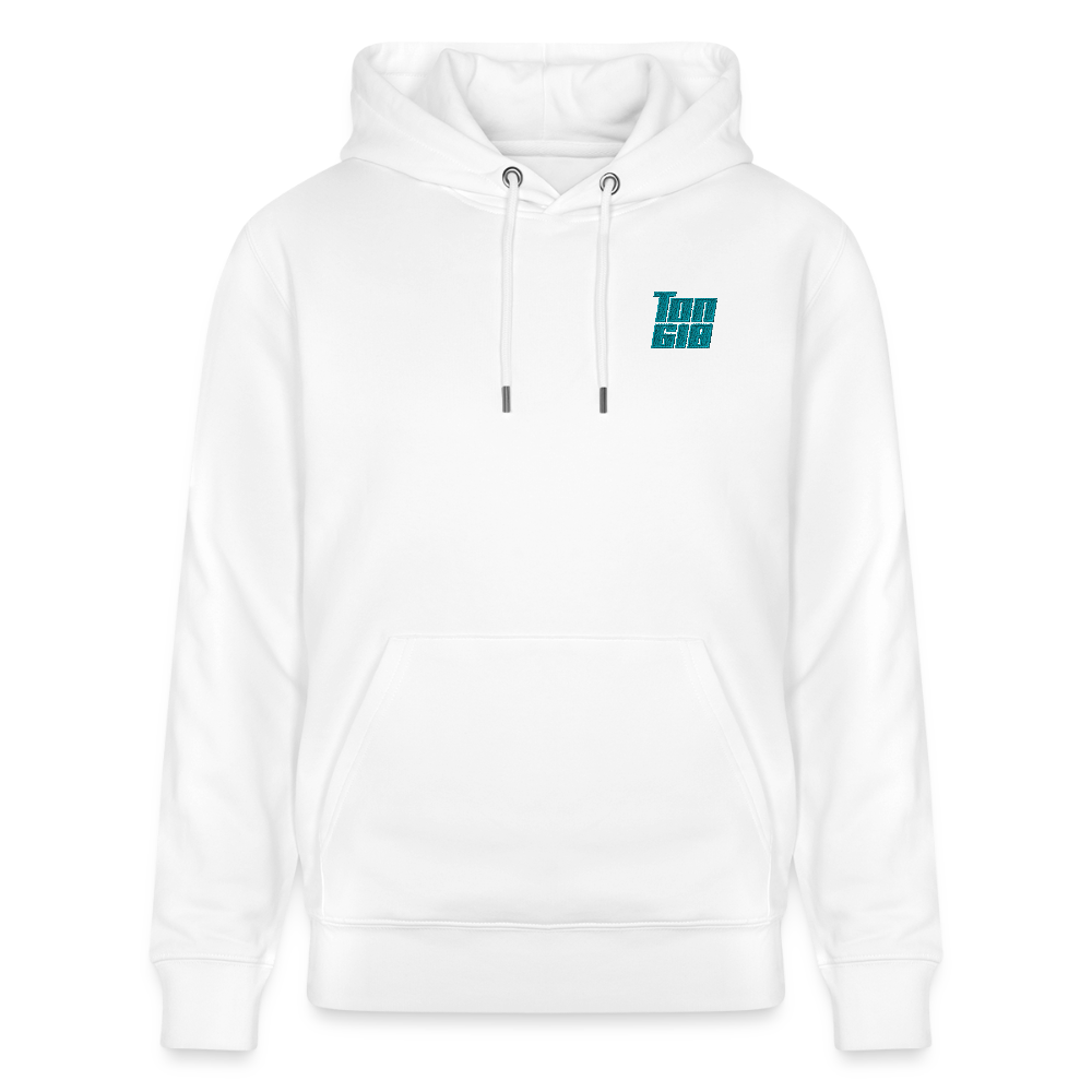Hoodie CRUISER Unisex Organic -Whit-urquoise - white