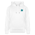 Hoodie CRUISER Unisex Organic -Whit-urquoise - white